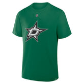 Jake Oettinger Dallas Stars Fanatics Authentic Stack Name & Number T-Shirt - Kelly Green - NHL