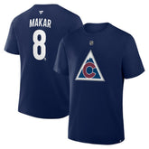 Cale Makar Colorado Avalanche Fanatics Authentic Stack Name & Number T-Shirt - Navy - NHL
