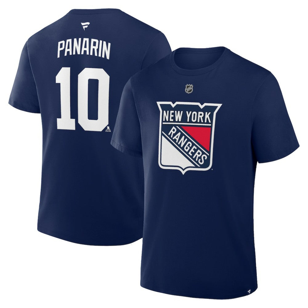 Artemi Panarin New York Rangers Fanatics Authentic Stack Name & Number T-Shirt - Navy - NHL
