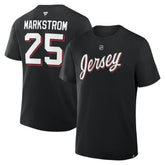 Jacob Markstrom New Jersey Devils Fanatics Authentic Stack Name & Number T-Shirt - Black - NHL