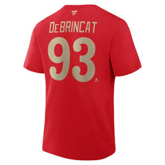 Alex DeBrincat Detroit Red Wings Fanatics Authentic Stack Name & Number T-Shirt - Red - NHL