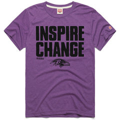Baltimore Ravens Homage Unisex 2024 Inspire Change Tri-Blend T-Shirt Purple | NFL