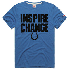 Indianapolis Colts Homage Unisex 2024 Inspire Change Tri-Blend T-Shirt Royal | NFL