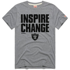 Las Vegas Raiders Homage Unisex 2024 Inspire Change Tri-Blend T-Shirt Gray | NFL