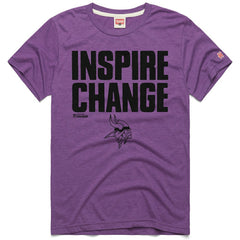 Minnesota Vikings Homage Unisex 2024 Inspire Change Tri-Blend T-Shirt Purple | NFL