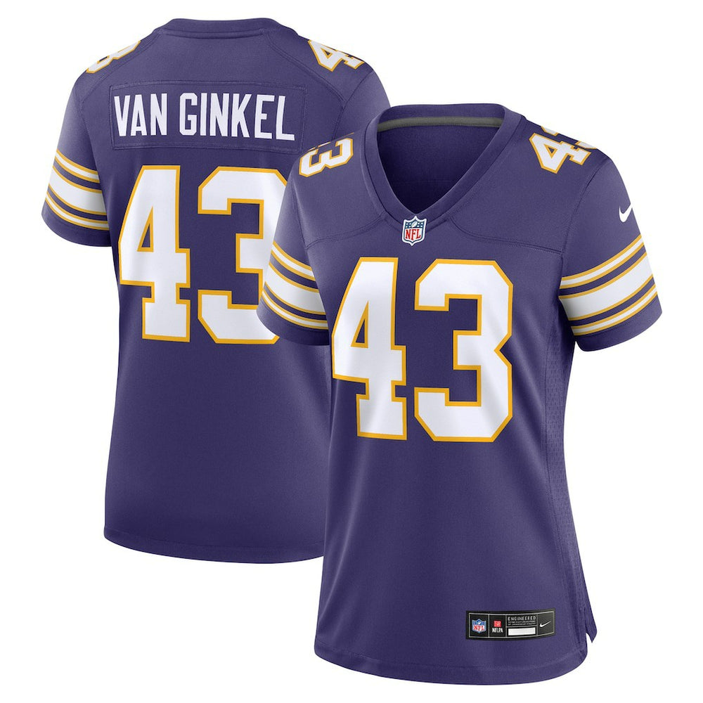 Andrew Van Ginkel Minnesota Vikings Women's Alternate Game Jersey Purple | Nike for Sale