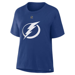 Nikita Kucherov Tampa Bay Lightning Fanatics Women's Authentic Stack Name & Number T-Shirt - Blue - NHL