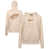 Detroit Red Wings Levelwear Women's Desert Camo Adorn Battalion Pullover Hoodie - Khaki - NHL