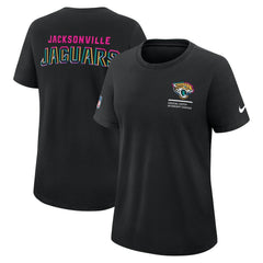 Jacksonville Jaguars Women's 2025 NFL Crucial Catch Tri-Blend Dri-FIT T-Shirt Black | Nike for Sale