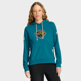 Jacksonville Jaguars Women's Throwback Sideline Standard Issue Dri-FIT Hoodie Teal | Nike for Sale