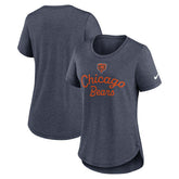 Chicago Bears Women's Script Tri-Blend T-Shirt Navy | Nike for Sale