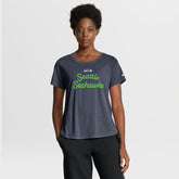 Seattle Seahawks Women's Script Tri-Blend T-Shirt College Navy | Nike for Sale