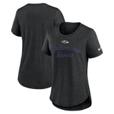 Baltimore Ravens Women's Script Tri-Blend T-Shirt Black | Nike for Sale
