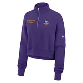 Minnesota Vikings Women's Primetime Phoenix Half-Zip Sweatshirt Purple | Nike for Sale