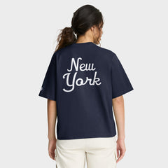 New York Giants Women's Rewind Pocket Boxy T-Shirt Royal | Nike for Sale