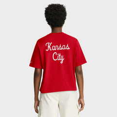 Kansas City Chiefs Women's Rewind Pocket Boxy T-Shirt Red | Nike for Sale