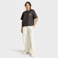 Cleveland Browns Women's Rewind Pocket Boxy T-Shirt Brown | Nike for Sale
