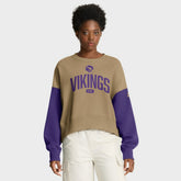 Minnesota Vikings Women's Oversized Rewind Pullover Sweatshirt Tan | Nike for Sale