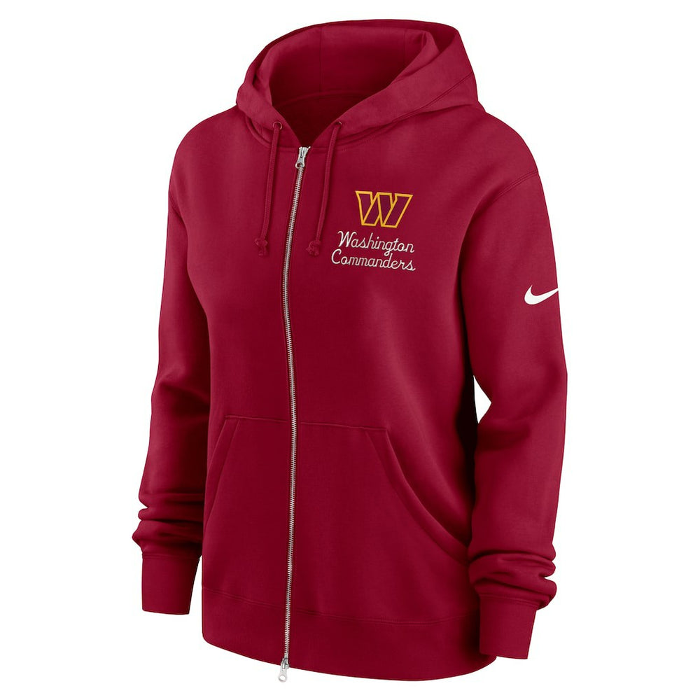 Washington Commanders Women's Phoenix Rewind Full-Zip Hoodie Burgundy | Nike for Sale