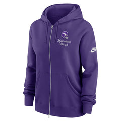 Minnesota Vikings Women's Phoenix Rewind Full-Zip Hoodie Purple | Nike for Sale