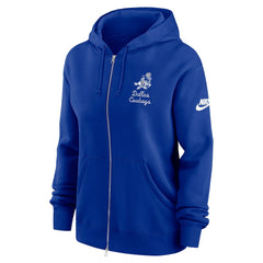 Dallas Cowboys Women's Phoenix Rewind Full-Zip Hoodie Navy | Nike for Sale