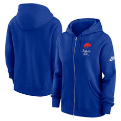 Buffalo Bills Women's Phoenix Rewind Full-Zip Hoodie Royal | Nike for Sale