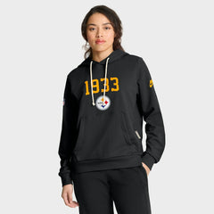 Pittsburgh Steelers Women's 1933 Sideline Standard Issue Dri-FIT Hoodie Black | Nike for Sale