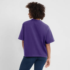 Minnesota Vikings Women's Essential Script Relaxed Boxy T-Shirt Purple | Nike for Sale