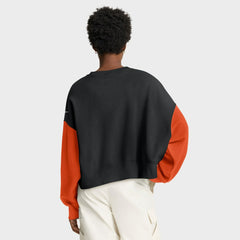 Cincinnati Bengals Women's Oversized Color-Block Pullover Sweatshirt Black | Nike for Sale