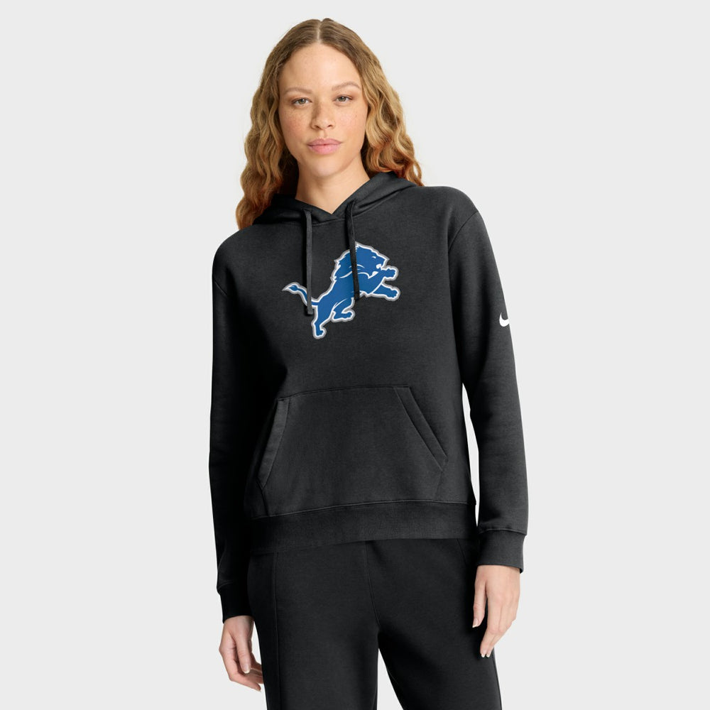 Detroit Lions Women's Club Fleece Hoodie Black | Nike for Sale