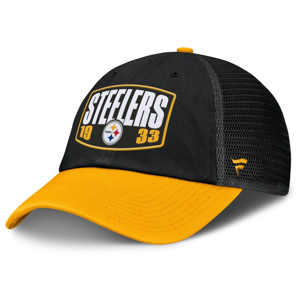 Pittsburgh Steelers Franchise Trucker Adjustable Hat Black/Gold | Fanatics
