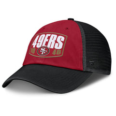 San Francisco 49ers Franchise Trucker Adjustable Hat Scarlet/Black | Fanatics