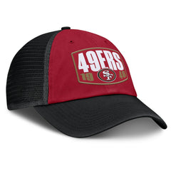 San Francisco 49ers Franchise Trucker Adjustable Hat Scarlet/Black | Fanatics