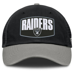 Las Vegas Raiders Franchise Trucker Adjustable Hat Black/Gray | Fanatics