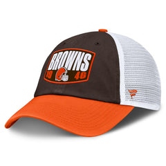 Cleveland Browns Franchise Trucker Adjustable Hat Brown/Orange | Fanatics