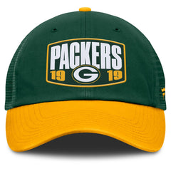 Green Bay Packers Franchise Trucker Adjustable Hat Green/Gold | Fanatics