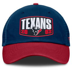 Houston Texans Franchise Trucker Adjustable Hat Navy/Red | Fanatics