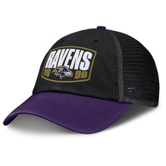 Baltimore Ravens Franchise Trucker Adjustable Hat Black/Purple | Fanatics