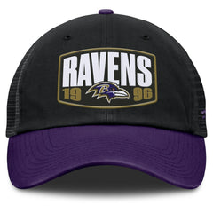 Baltimore Ravens Franchise Trucker Adjustable Hat Black/Purple | Fanatics