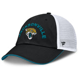 Jacksonville Jaguars Reverse Trucker Adjustable Hat Black/White | Fanatics