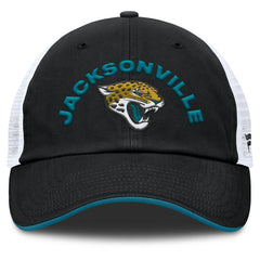 Jacksonville Jaguars Reverse Trucker Adjustable Hat Black/White | Fanatics