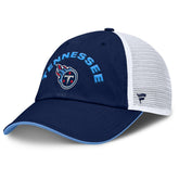 Tennessee Titans Reverse Trucker Adjustable Hat Navy/White | Fanatics