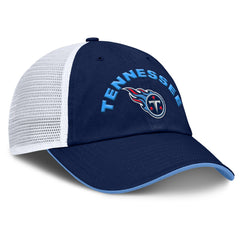 Tennessee Titans Reverse Trucker Adjustable Hat Navy/White | Fanatics