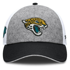 Jacksonville Jaguars Option Trucker Adjustable Hat Gray/Black | Fanatics