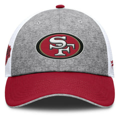 San Francisco 49ers Option Trucker Adjustable Hat Gray/Scarlet | Fanatics