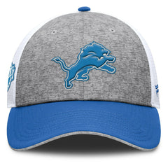 Detroit Lions Option Trucker Adjustable Hat Gray/Blue | Fanatics
