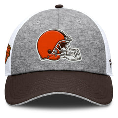 Cleveland Browns Option Trucker Adjustable Hat Gray/Brown | Fanatics