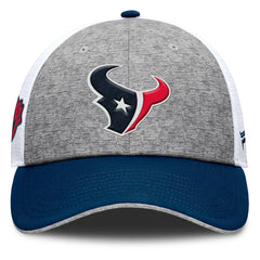 Houston Texans Option Trucker Adjustable Hat Gray/Navy | Fanatics