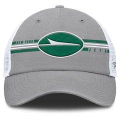 New York Jets Singleback Trucker Adjustable Hat Gray | Fanatics