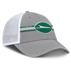 New York Jets Singleback Trucker Adjustable Hat Gray | Fanatics